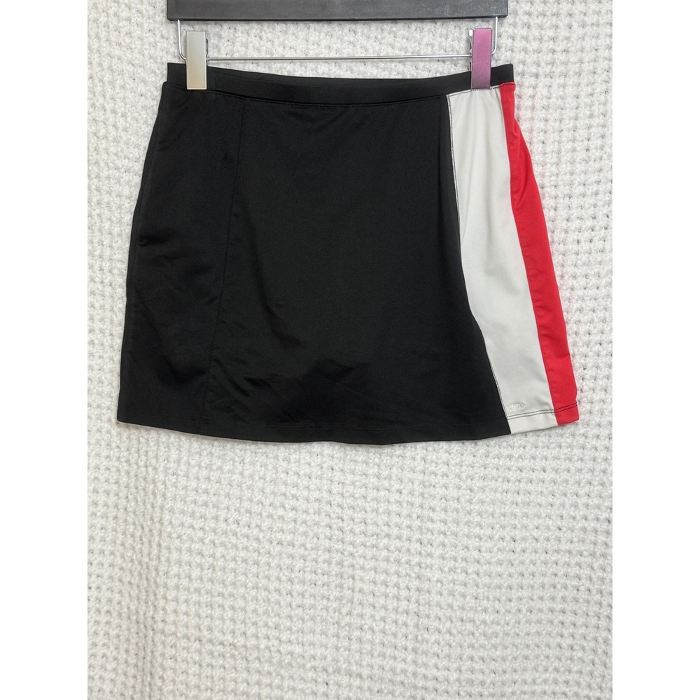 IZOD Athletic Skort‎ Black Red White Tennis Golf Activewear Womens